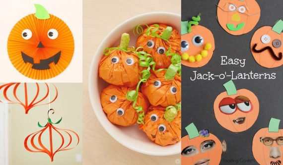 Cómo hacer calabazas de papel para Halloween con niños