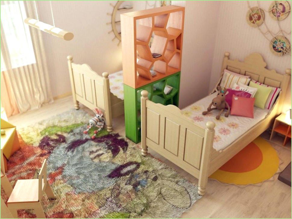 Cómo separar ambientes con color en un dormitorio infantil