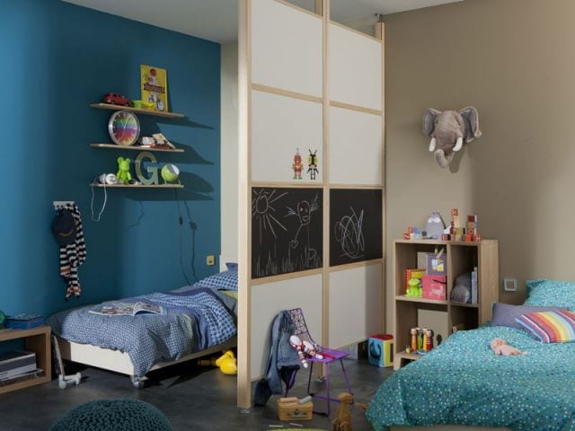 Cómo dividir una habitación para niño y niña