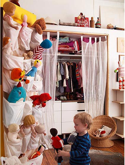 Idea para organizar los juguetes de los niños