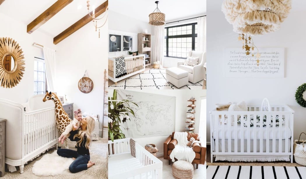 Habitaciones de bebés blancas