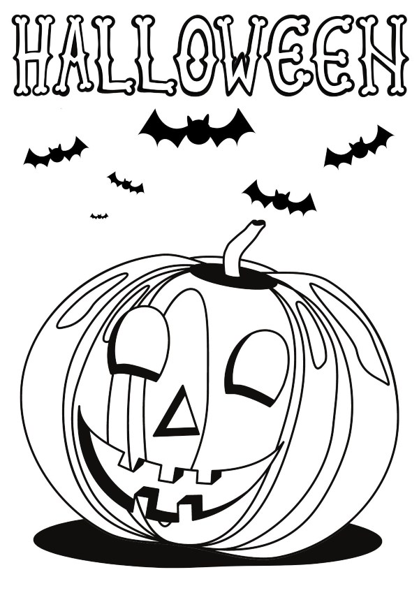 Dibujo Halloween Calabaza