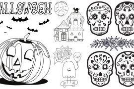 Dibujos Halloween para colorear
