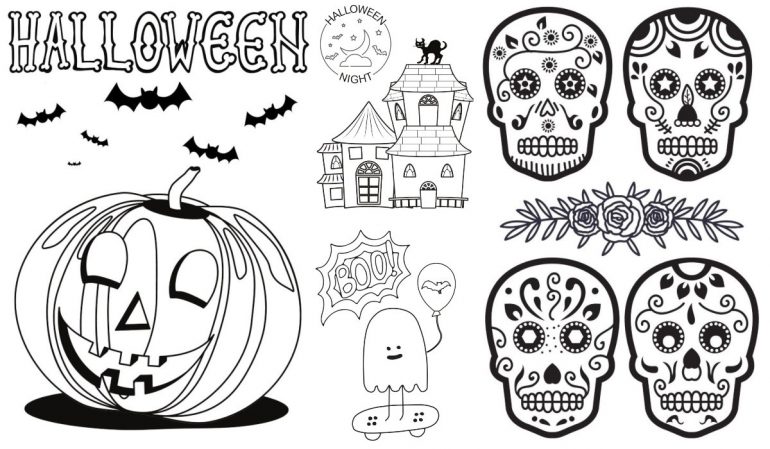 Dibujos Halloween para colorear