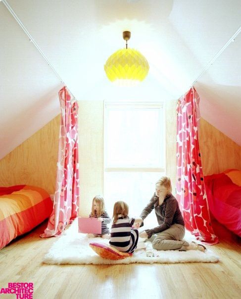 Ideas para dividir espacios infantiles con cortinas