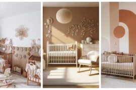 Pintar la habitación del bebé en tonos marrones