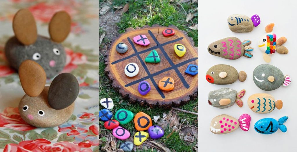 Manualidades con piedras, 25 ideas para hacer con niños