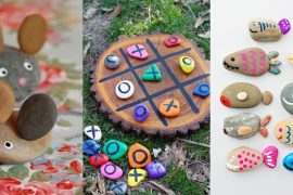 Manualidades con piedras, 25 ideas para hacer con niños