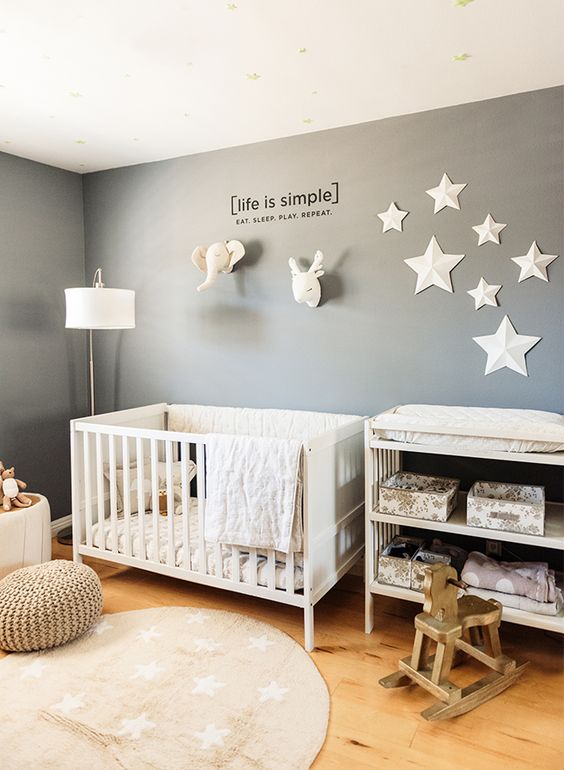 Dormitorios en gris para bebes