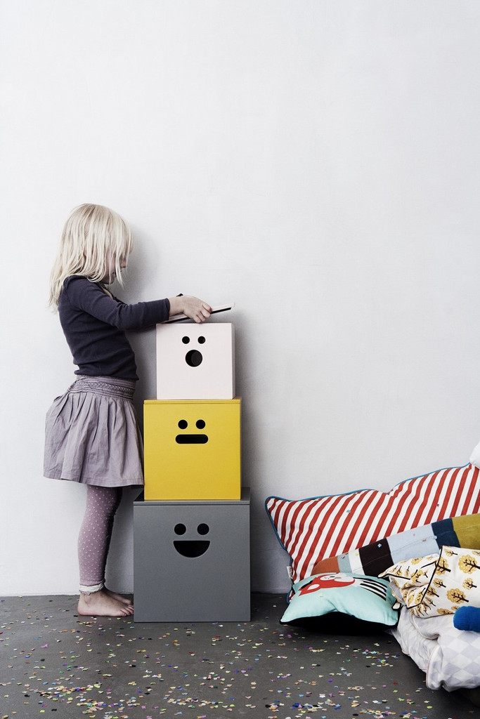 Simpáticas cajas para almacenar los juguetes de los niños