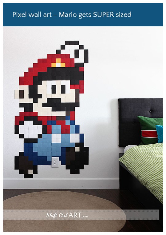 Mural DIY Super Mario Pixel