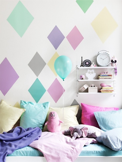 Idea creativa para pintar un dormitorio infantil