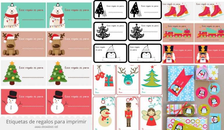 Etiquetas de regalos para imprimir