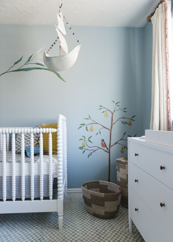 Dormitorio bebé azul celeste