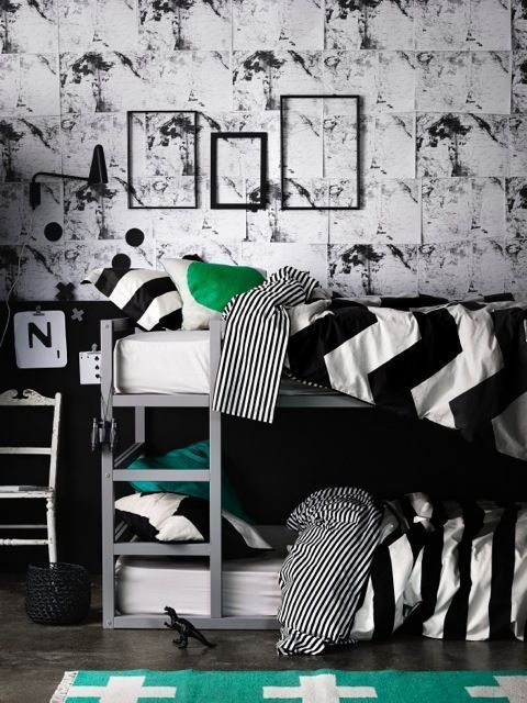 Personalizar la cama Kura de Ikea con pintura, papel o tela