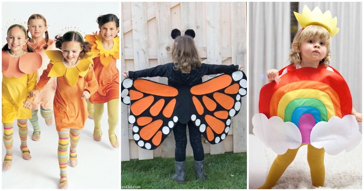Disfraces de Primavera para Niños - Fotos, Tutoriales para hacer en casa