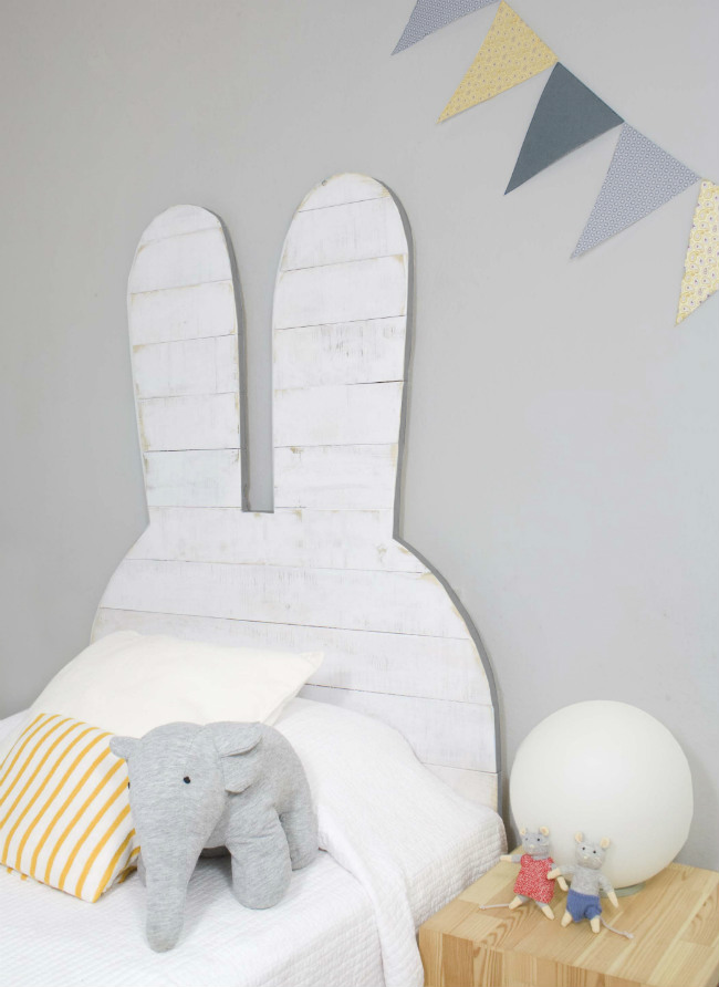 Cabecero infantil diseño conejo