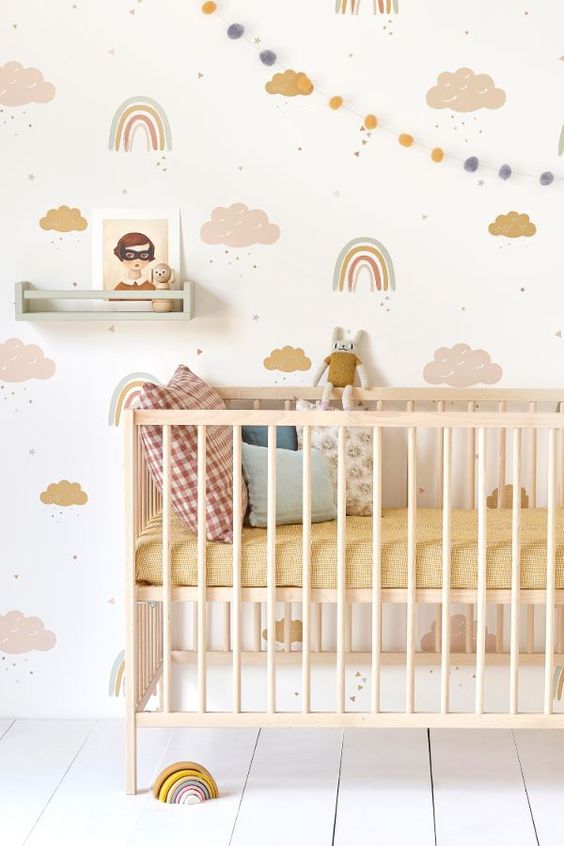 Papel pintado habitación bebé