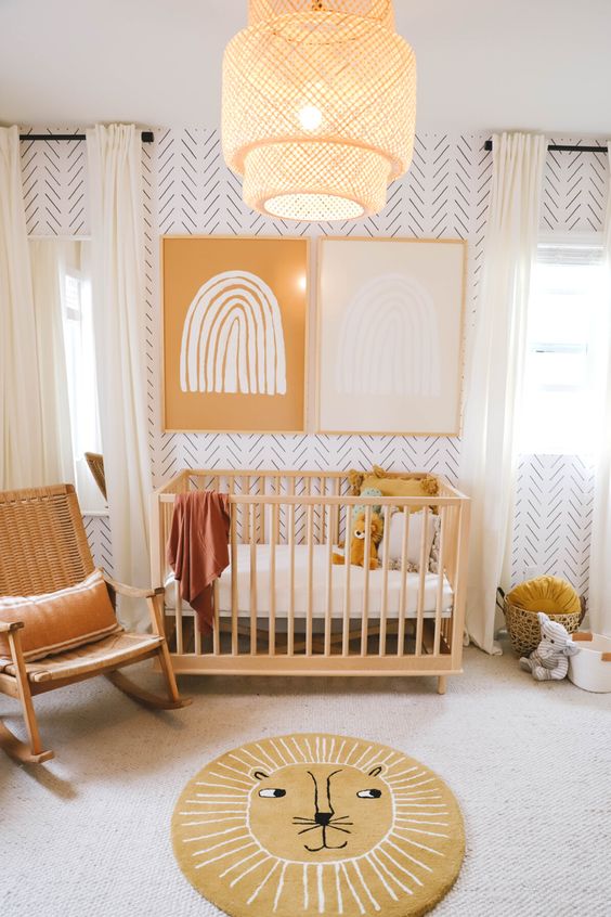 Papel pintado habitación bebé