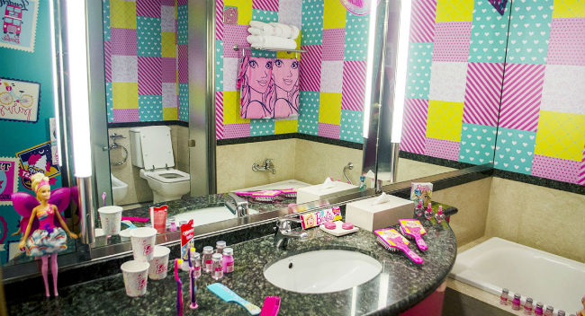Habitación temática Barbie del Hotel Hilton Buenos Aires