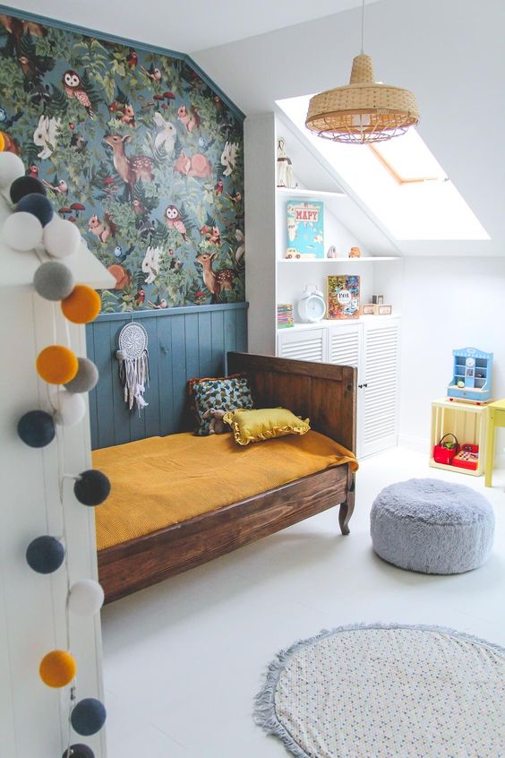 Dormitorios vintage para niños