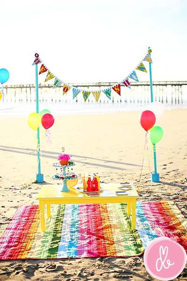 Cumpleaños en la playa para niños