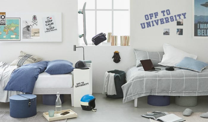 Decorar la habitación para la Universidad con Zara Home