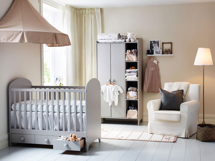 Habitaciones de bebé Ikea cuna Gonatt