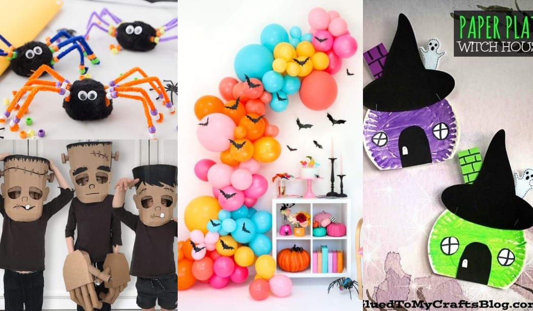 60 Manualidades Halloween para niños ¡Las mejores! Infantiles,originales y  fáciles