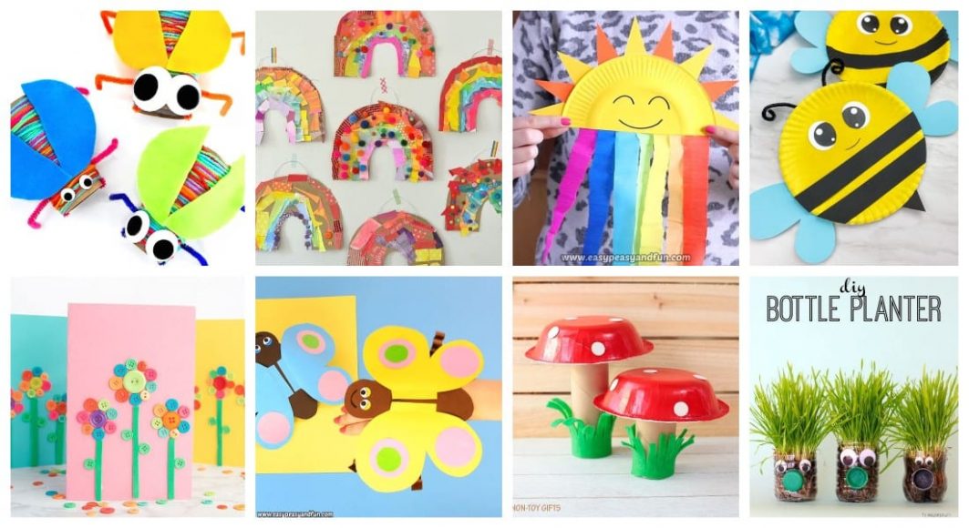 Manualidades De Primavera Para Niños 35 Fotos – Ideas Fáciles