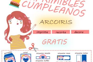 Fiesta Arcoiris imprimible gratis