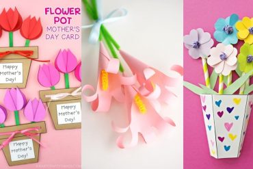 Manualidades de ramos de flores para hacer con niños