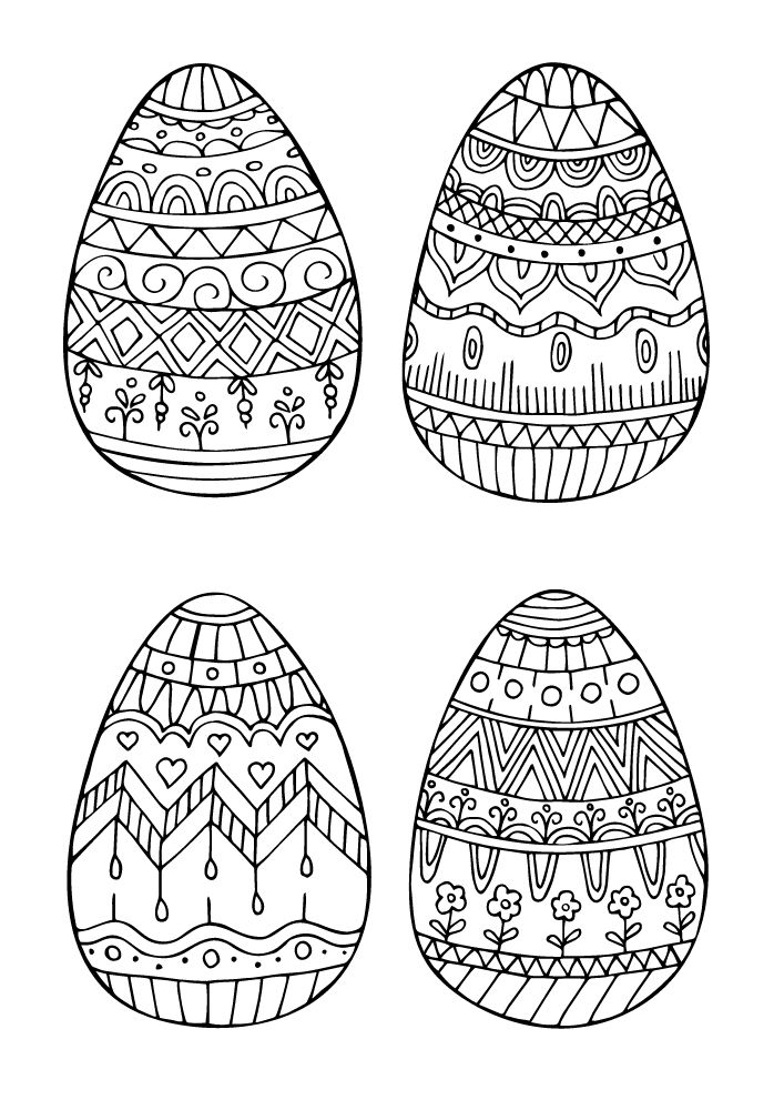  Dibujos de Pascua para colorear, imprimir y pintar con niños