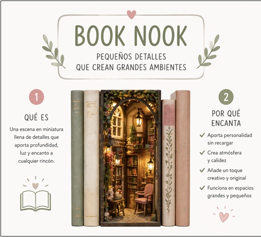 Book nook: una idea decorativa con creatividad y personalidad